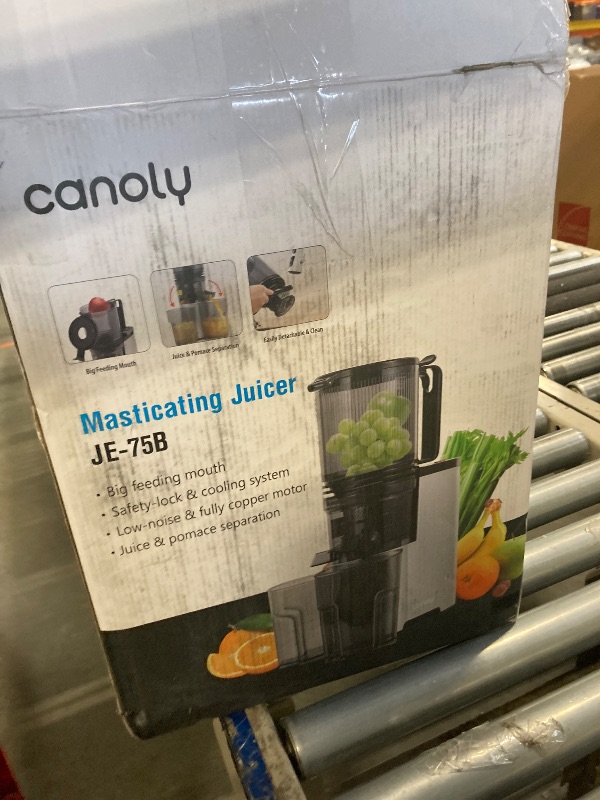 Photo 3 of Cold Press Juicer, 400w Slow Juicer Machines with 5.4" Wide Feed Chute, Masticating Juicer with High Juice Yield for Whole Vegetables & Fruits