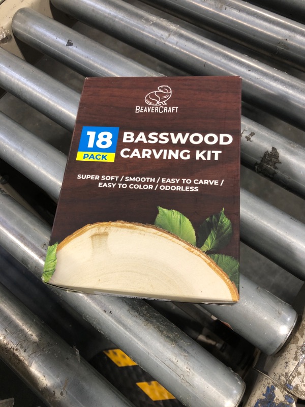Photo 1 of BeaverCraft Basswood Carving Blocks BW 18 pcs Whittling Wood Carving Blocks Basswood for Carving Wood for Whittling Kit Wood Blocks for Carving Bass Wood for Wood Carving Set Wood Carving Wood Crafts