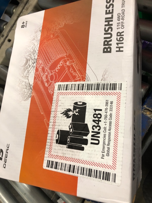 Photo 1 of DEERC H16R Brushless Fast RC Cars,1:16 52KM/H High Speed Remote Control Car,4X4 All Terrains RC Monster Truck,Waterproof Off-Road Hobby Electric Vehicle Car Gift for Adults Boys,2 Li-ion Batteries