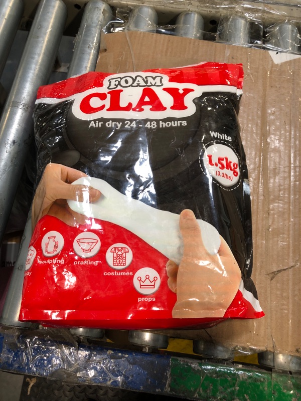 Photo 2 of 3.3 lbs Moldable Cosplay Foam Clay (White) – High Density and Hiqh Quality for Intricate Designs | Air Dries to Perfection for Cutting with a Knife or Rotary Tool, Sanding or Shaping