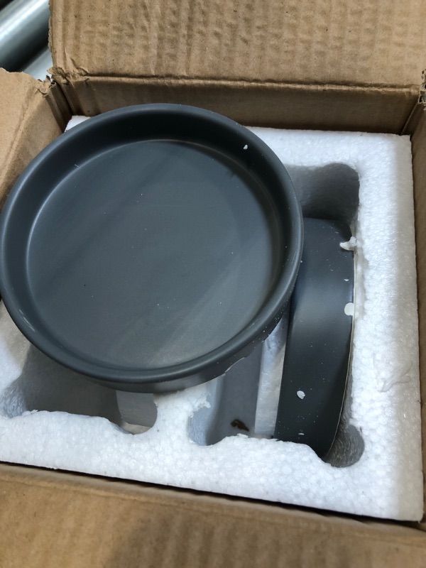 Photo 3 of 2 Pack Ceramic Plant Saucer Pot Tray 4 Inch, Planter Saucers 4 5 6 7 8 9 10 11 12 13 Inch for Indoors Outdoor, Durable Sturdy Flower Drainage drip Water Tray for Glazed Pots Base (4.7 Inch-Grey)