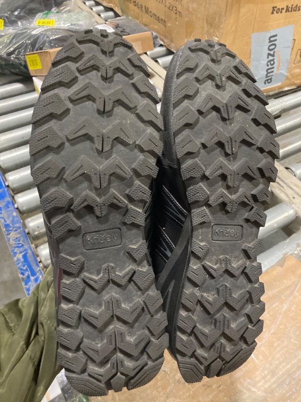 Photo 1 of Kricely Men's Walking Shoes Breathable Lightweight Fashion Sneakers Non Slip Sport Gym Jogging Trail Running Shoes?Black 11.5?