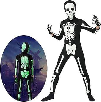 Photo 1 of Nabobs Halloween Skeleton Costume Kids 778