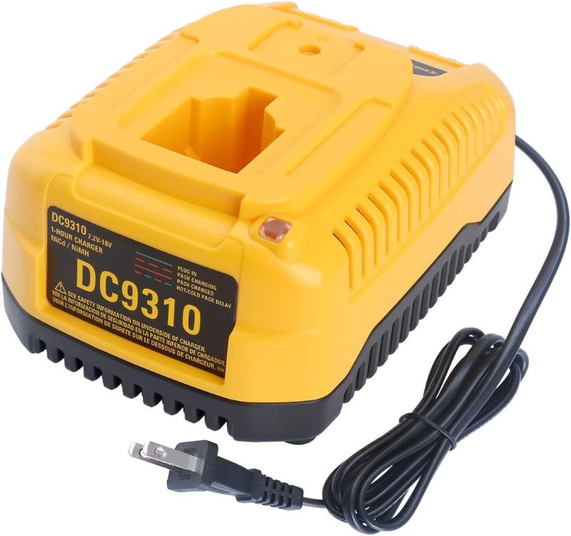 Photo 1 of Biswaye DC9310 Battery Charger for DEWALT 7.2V-18V NiCad NiMh Battery DC9096 DC9098 DC9099 DW9057 DW9072 DW9094 DW9099 DC9091