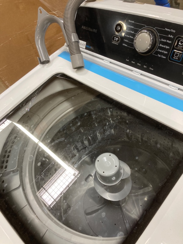 Photo 6 of ***(PARTS ONLY)***
Frigidaire FFTW4120SW 4.1 cu. ft. High Efficiency Top Load Washer, 12 wash cycles, Quick Wash, Delicate, Hand Wash, Active Wear, Heavy Duty, Stainless Steel Drum, in White