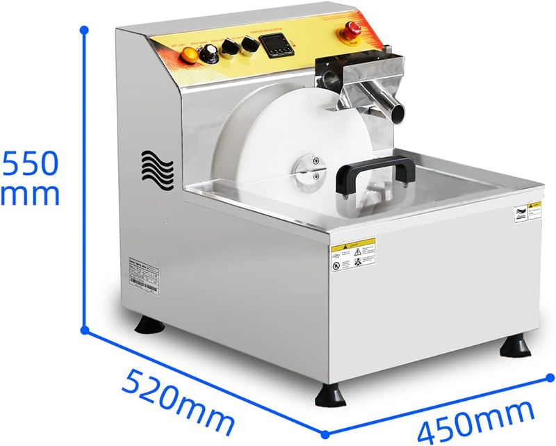 Photo 1 of Commercial Tabletop 110V Vibration 8kg/batch Chocolate Melting Tempering Machine Homemade Hot Chocolate Heater 1200W 12.4L