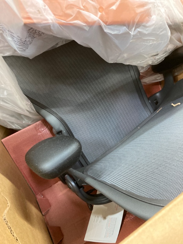 Photo 1 of Herman Miller Aeron Executive Office Chair-Stainless Steel, Size B-Fully Adjustable Arms-lumbar Support Open Box