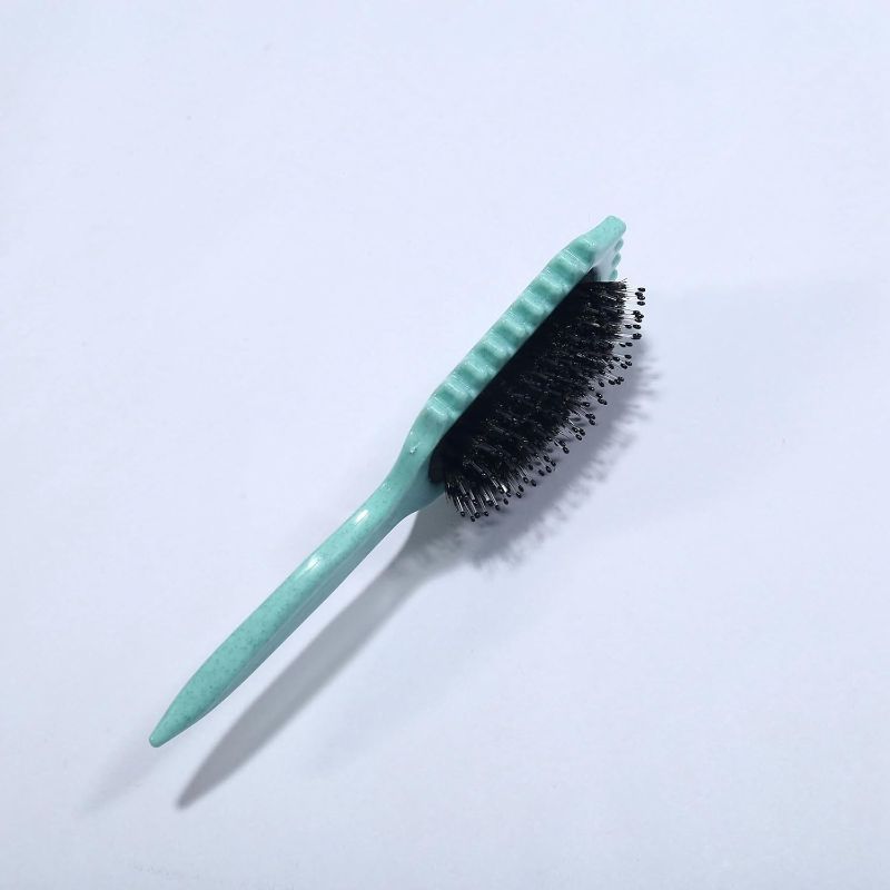 Photo 1 of Boar Bristle Curly Hair Styling Brush - Detangling, Shaping and Defining Curls for Women and Men