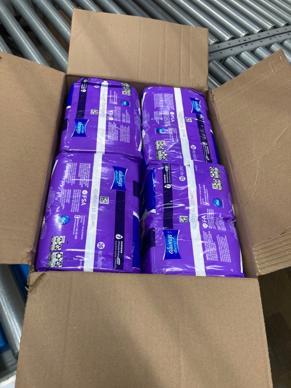 Photo 1 of Always Discreet Adult Incontinence Pads for Women, Ultimate Extra Protect Absorbency, Long Length, Postpartum Pads, 104 CT