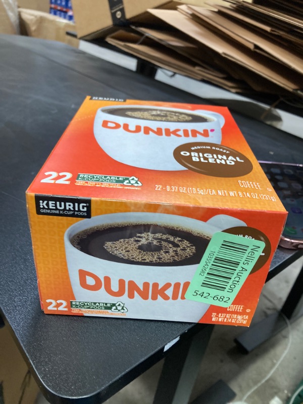 Photo 1 of Dunkin' Original Blend Medium Roast Coffee, 22 Keurig K-Cup Pods