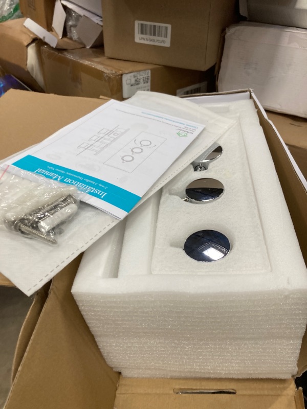 Photo 1 of 2 Way Shower Diverter Valve Brass 2 Functions Thermostatic Shower Mixing Valve Kit 3 Handle Flow Control Valve, 3/4 Inch Inlet, Can Run Simultaneously(Chrome)