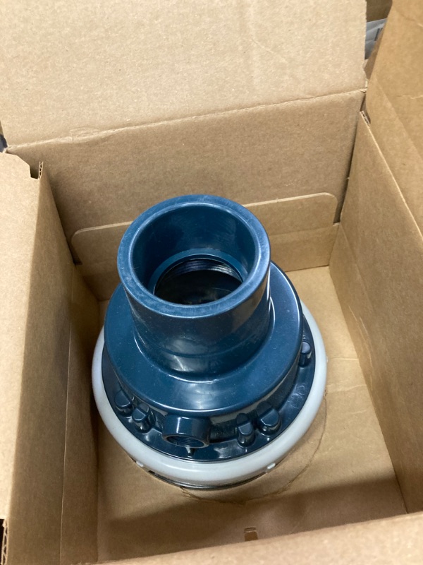 Photo 1 of EZ-PV2-R6 - EZ PVC Slab on Grade Drain with 6" Nickel Bronze Strainer and 2" x 3" Outlet