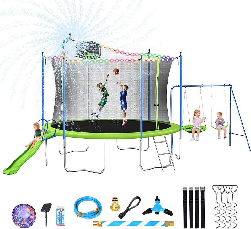 Photo 1 of 14 ft trampoline with swing
***box 2 of 2 only, missing trampoline,  swing only***
