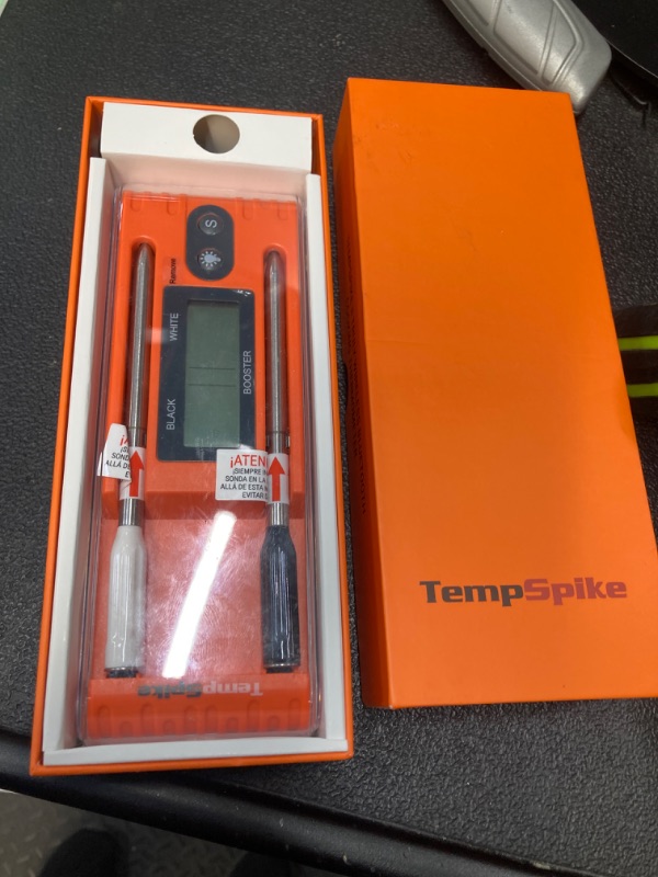Photo 1 of ThermoPro Twin TempSpike Wireless Meat Thermometer with 2 Meat Probes, 500FT Bluetooth Meat Thermometer with LCD-Enhanced Booster for Turkey Beef Rotisserie BBQ Grill Oven Smoker Thermometer