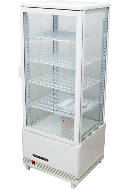 Photo 1 of 
INTBUYING Display Refrigerator Beverage Commercial Showcase Cooler with LED Lighting White 25.8 Gallon