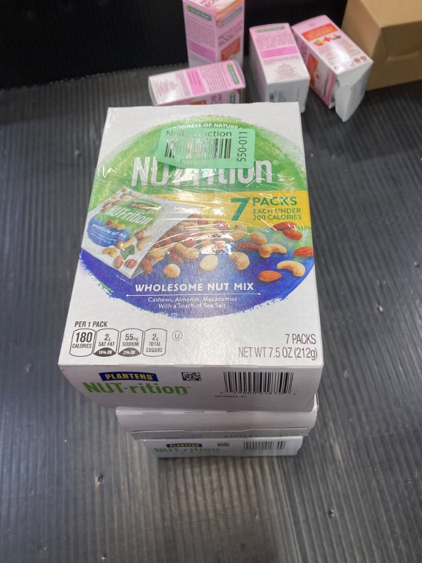 Photo 2 of (***3-Pack***)PLANTERS NUT-rition Wholesome Nut Mix, Mixed Nuts with Cashews, Almonds and Macadamia Nuts, Flavored with Sea Salt, Plant-Based Protein, Individual Nut Packs, After School Snack, 7.5oz (7 Count) Wholesome Nut Mix 7.5 Ounce (Pack of 7)