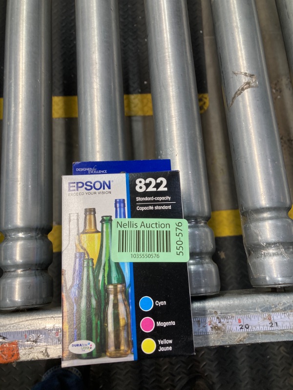 Photo 2 of 
View thumbnail 1
View thumbnail 2
View thumbnail 3
View thumbnail 4
View thumbnail 5
Epson 822 DuraBrite Ultra Cyan, Magenta, Yellow Ink Cartridges, Pack Of 3, T822520-S