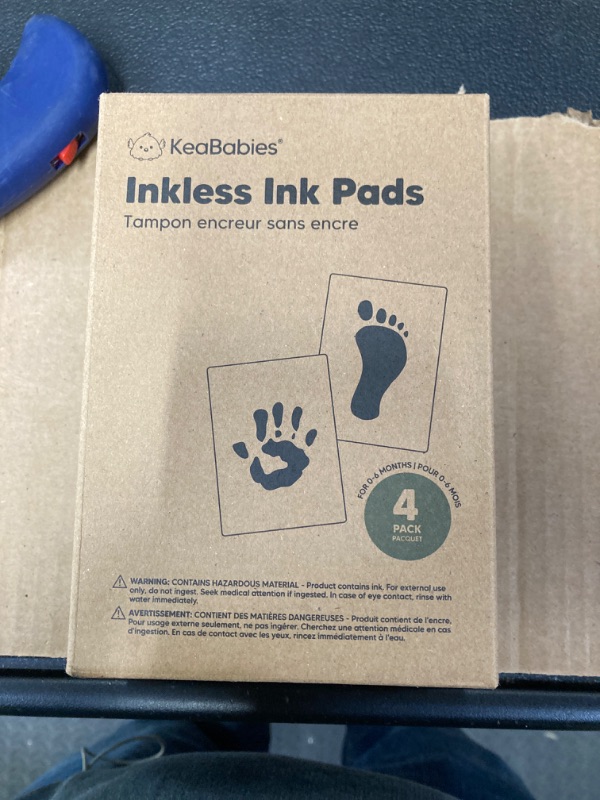 Photo 2 of 4-Pack Inkless Hand and Footprint Kit - Ink Pad for Baby Hand and Footprints - Dog Paw Print Kit