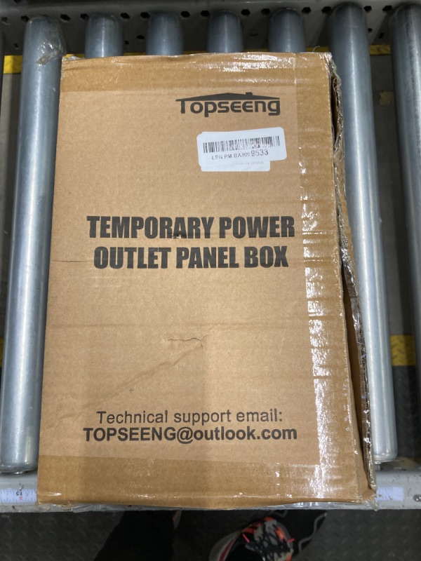 Photo 1 of Temporary Power Outlet Panel - with 30 Amp RV Power Outlet Box, GFCI Outlet 20 Amp, Pre-Wired RV Electrical Panel, Weatherproof RV Outlet Panel for Sites Hookup Trailer & EV Camper Car