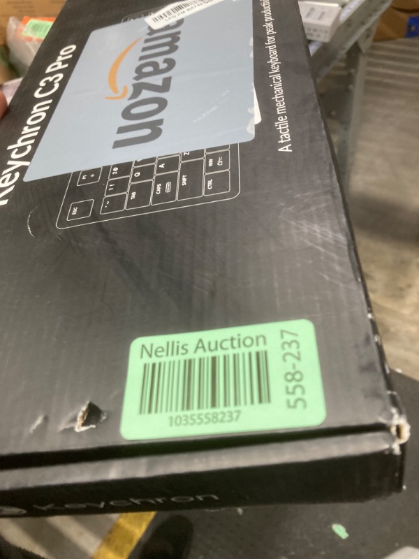 Photo 1 of Keychron C3 Pro QMK/VIA Custom Mechanical Keyboard, Hot Swappable Programmable 87 Keys Compact TKL Layout Gasket Mount, RGB Backlight Wired Gaming Keyboard with Brown Switches for Mac/Windows/Linux