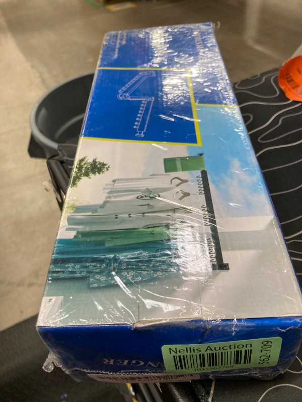 Photo 1 of ZdwCyl Clothes Drying Rack,Laundry Space Saver Wall Mounted,Retractable,Collapsible(Tri-Fold), White Color Rack Clothing