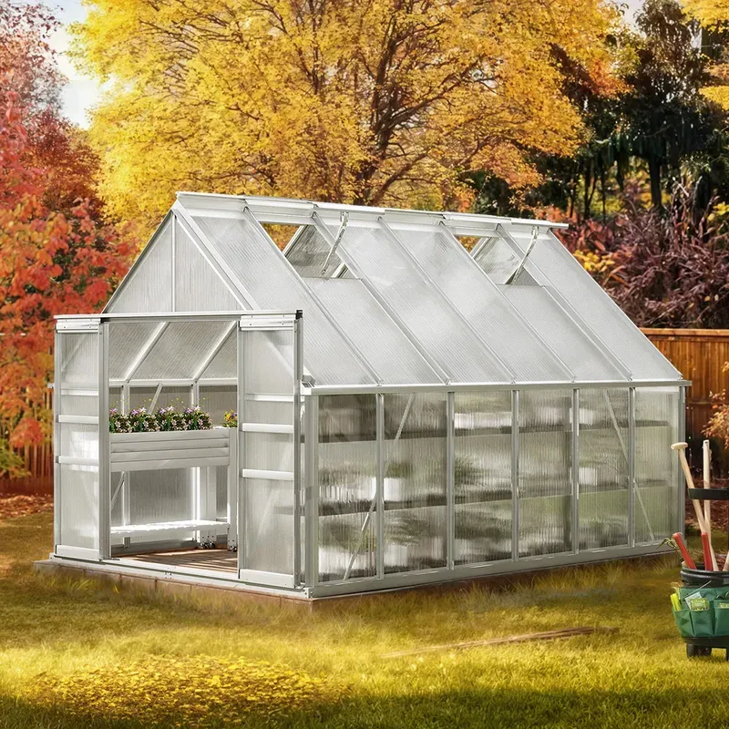 Photo 1 of ***BOX 1 OF 2, MISSING BOX 2***   Large Aluminum Framed Greenhouse Kit