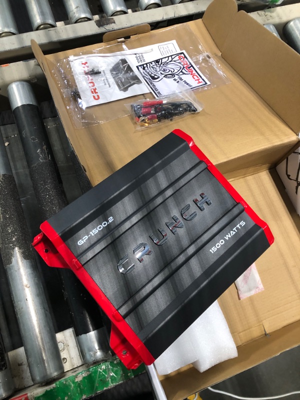 Photo 1 of ***looks new*** Crunch Ground Pounder GP-1500.2 1500 Watt 2 Channel Amplifier