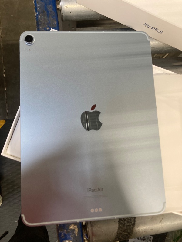 Photo 3 of ***LOCKED***Apple iPad Air 11-inch (M2): Built for Apple Intelligence, Liquid Retina Display, 256GB, 12MP Front/Back Camera, Wi-Fi 6E + 5G Cellular, Touch ID, All-Day Battery Life — Blue