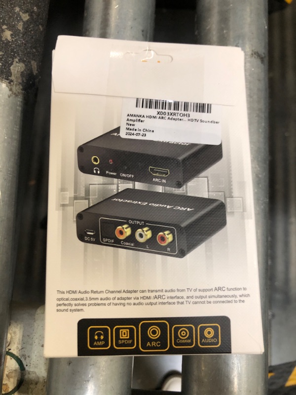 Photo 1 of AMANKA HDMI ARC Adapter 192KHz HDMI ARC Audio Extractor with Digital Optical TOSLINK SPDIF Coaxial, HDMI ARC to RCA Audio Converter Analog 3.5mm L/R Stereo, Audio Splitter for HDTV Soundbar Amplifier