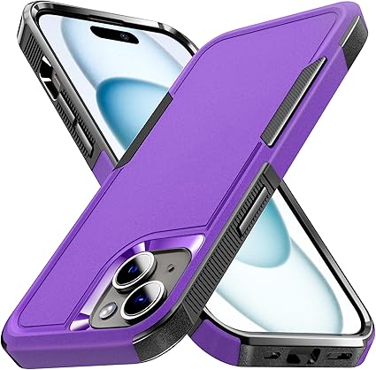 Photo 1 of [Military Grade] Compatible with iPhone 15 Plus Case, [15ft. Drop Tested] Protective Case -Purple, Slim & Tough, Pocket-Friendly