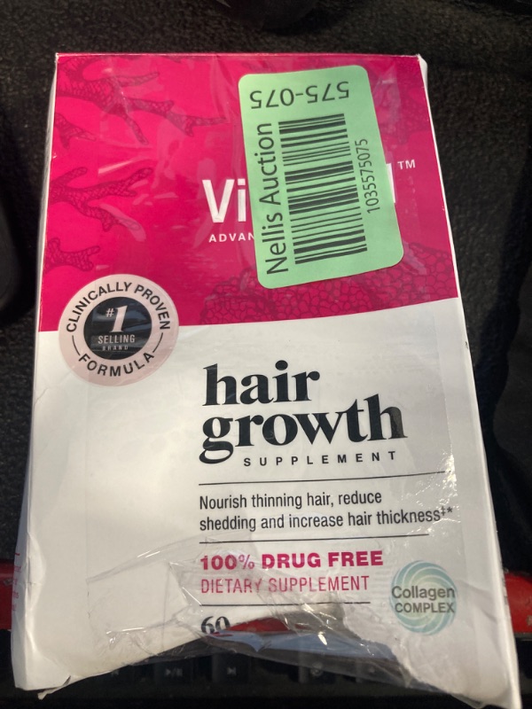 Photo 4 of ***BOX WITH DAMAGES***Viviscal Hair Growth Supplements for Women to Grow Thicker, Fuller Hair, Clinically Proven with Proprietary Collagen Complex, 60 Count (Pack of 1), 1 Month Supply