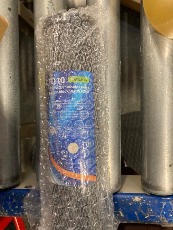 Photo 3 of ***A PIECE IS MISSING***ICEPURE 1 Micron 2.5" x 10" Whole House CTO Carbon Sediment Water Filter Cartridge Compatible with DuPont WFPFC8002, WFPFC9001, SCWH-5, WHCF-WHWC, WHCF-WHWC, FXWTC, CBC-10, RO Unit, Pack of 4