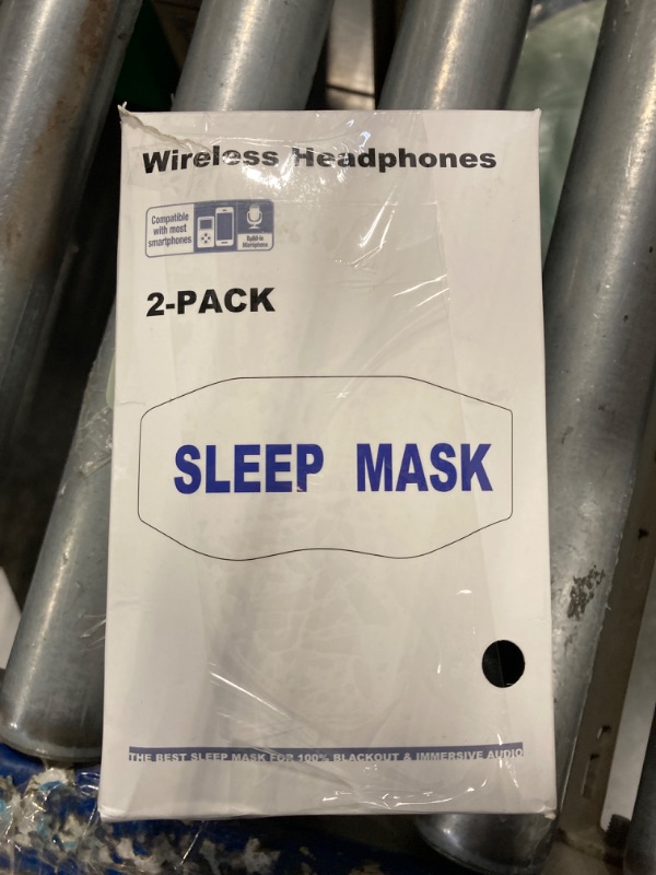 Photo 2 of 2-Pack Bluetooth Sleep Mask, Sleep Mask with Bluetooth Headphones, Eye Mask with Sleeping Headphones for Side Sleeper, Nap, ASMR, Air Travel, Meditation, Relaxation