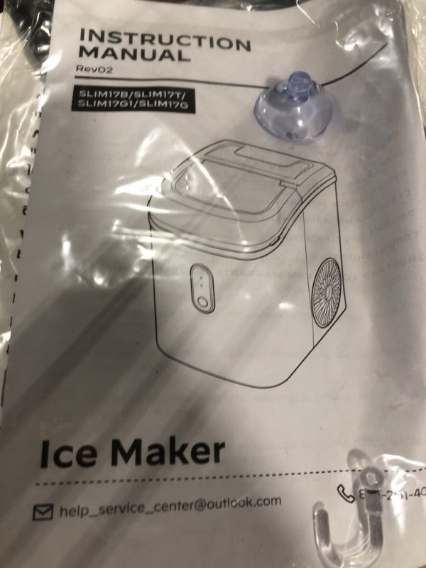 Photo 5 of  ***MINIMUM DAMAGE TO THE ORIGINAL BOX*** Nugget Ice Maker Countertop, Silonn Chewable Pellet Ice Machine with Self-Cleanin Function, 33lbs/24H Portable Ice Makers for Home Kitchen Officce, Stainless Steel