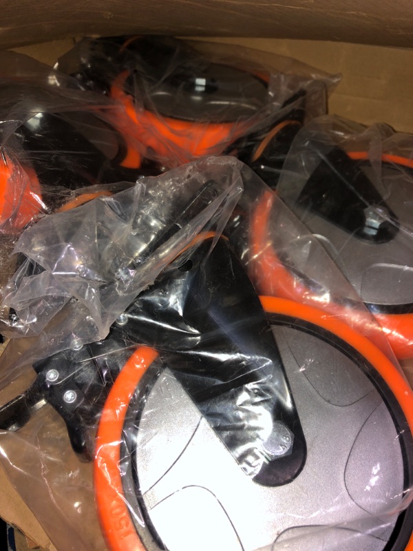 Photo 1 of 6 inch Heavy Duty Casters Load 2800lbs,Perfect Design Structure in Lockable Bearing Caster Wheels with Brakes,Swivel Casters for Furniture and Workbench,Set of 4 (Free Screws)