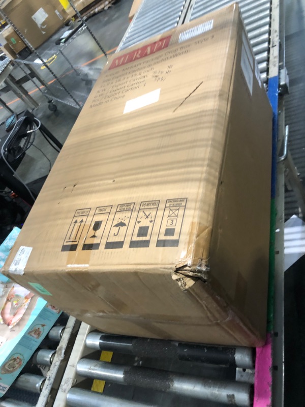 Photo 1 of Merapi Parcel Drop Boxes for Outside, 16" x 13.27" x 29.84" Cold-Rolled Steel Package Delivery Boxes, Anti-Theft Lockable Parcel Storage Box for House, Porch, Curbside, Black