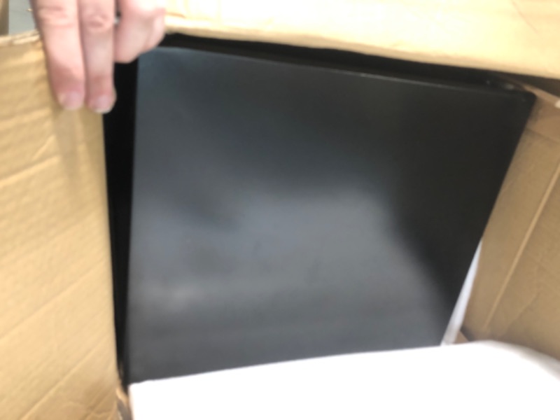 Photo 1 of Merapi Parcel Drop Boxes for Outside, 16" x 13.27" x 29.84" Cold-Rolled Steel Package Delivery Boxes, Anti-Theft Lockable Parcel Storage Box for House, Porch, Curbside, Black