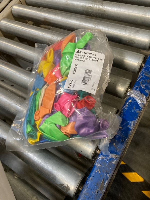 Photo 2 of ***USED***RUBFAC 120 Assorted Color Balloons 12 Inches 12 Kinds of Rainbow Party Latex Balloons Latex Balloons for Party Decoration Birthday Party Supplies