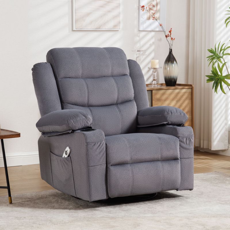 Photo 1 of **SIMILAR ITEM** Massage Chair Full Body with Heated 360 Degree Swivel Lazy Boy Recliner Chair for Home Theater Office,Grey