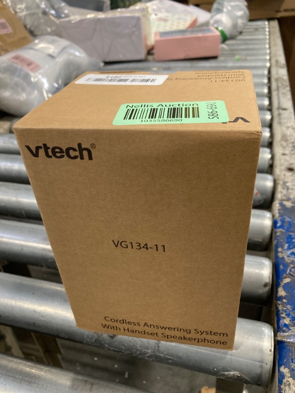 Photo 2 of [New] VTech VG134-11 DECT 6.0 Cordless Home Phone with Bluetooth Connection, Digital Answering Machine, Backlit Display,Full Duplex Speakerphone, Caller ID/Call Waiting,1000 ft Range (Black)