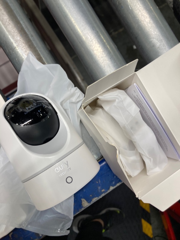 Photo 1 of eufy Security Indoor Cam E220, Pan & Tilt, Indoor Security Camera, 2K - 3 MP Wi-Fi Plug-in, Voice Assistant Compatibility, Night Vision, Motion Tracking, HomeBase 3 Compatible, Motion Only Alert