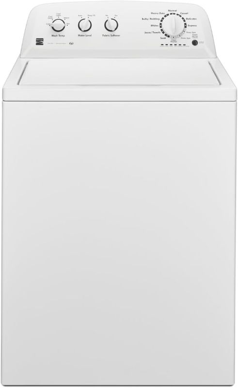 Photo 1 of ***CHECK DAMAGE IN REAL IMAGE***/***NO RETURN***
Kenmore 20362 Triple Action Agitator Top-Load Washer, White