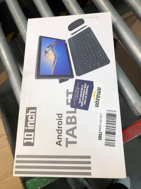 Photo 3 of 10 inch Tablet 2 in 1 Tablets 10" Android 14 Tablets 8GB+64GB with Keyboard And Case Mouse Stylus Tableta Android Tableta Computer 10.1 IPS HD Screen 2MP+8MP Dual Camera WiFi BT 6000mAh Battery Tab