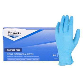 Photo 1 of ***DAMAGE ON THE BOX*** Adenna NITRILEPOWDER FREE EXAM GLOVES BLUE, 10/100-MED