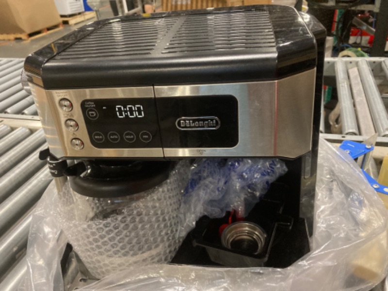 Photo 3 of ***DAMAGE ON THE BOX*** DeLonghi BCO430 Combination Pump Espresso and 10-Cup Drip Coffee Machine with Frothing Wand