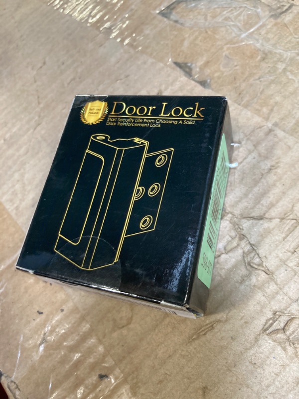 Photo 1 of Home Security Door Reinforcement Lock Upgraded Front Door Locks for Kids Safety Withstand 800 lbs Metal Child Proof Door Latch Lock for Inside Door Top Extra Flip Lock High Deadbolt Lock Home Defender