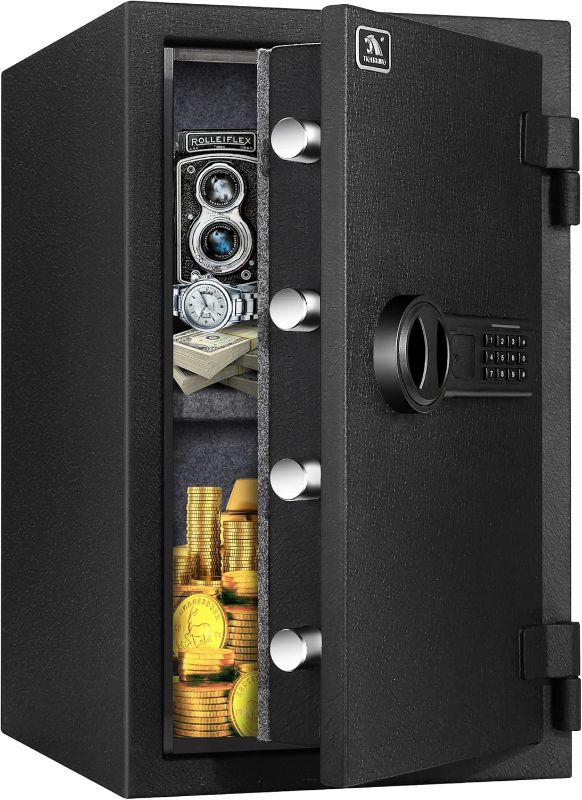 Photo 1 of *******SIMILAR**** TIGERKING Fireproof Safe, 1.8 Cubic Feet Large Steel Digital Safe Box with Code Button Keypad, Heavy Duty Safe for Home and Office