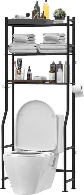 Photo 1 of *****SIMILAR****Livilord Over Toilet Storage Shelf, 3-Tier Freestanding Over The Toilet Storage, Metal Bathroom Shelves with Paper Holder and 4 Hooks, Above Toilet Shelf...