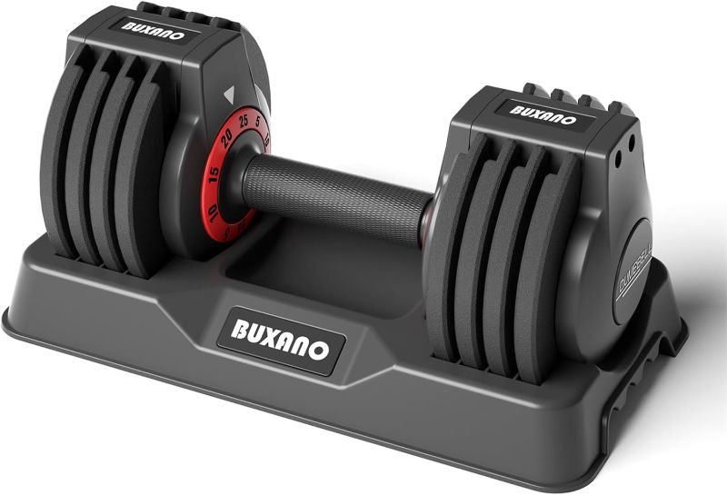 Photo 1 of Adjustable Dumbbell 25LB Single Dumbbell Weight, 5 in 1 Weight Dumbbell with Non-Slip Handle,Ideal for Home Gym Workouts