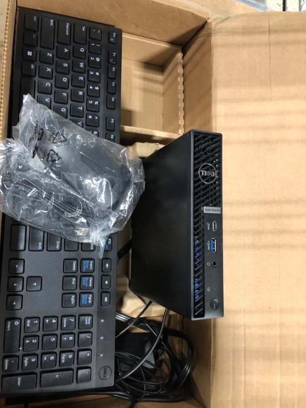 Photo 1 of Dell OptiPlex 5000 Desktop Computer - Intel Core i5 12th Gen i5-12500T Hexa-core (6 Core) 2 GHz - 16 GB RAM DDR4 SDRAM - 256 GB M.2 PCI Express NVMe 3.0 x4 SSD - Micro PC - Black